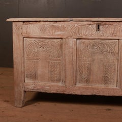 English Bleached Oak Blanket / Storage Chest
