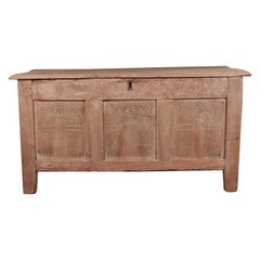 English Bleached Oak Blanket / Storage Chest