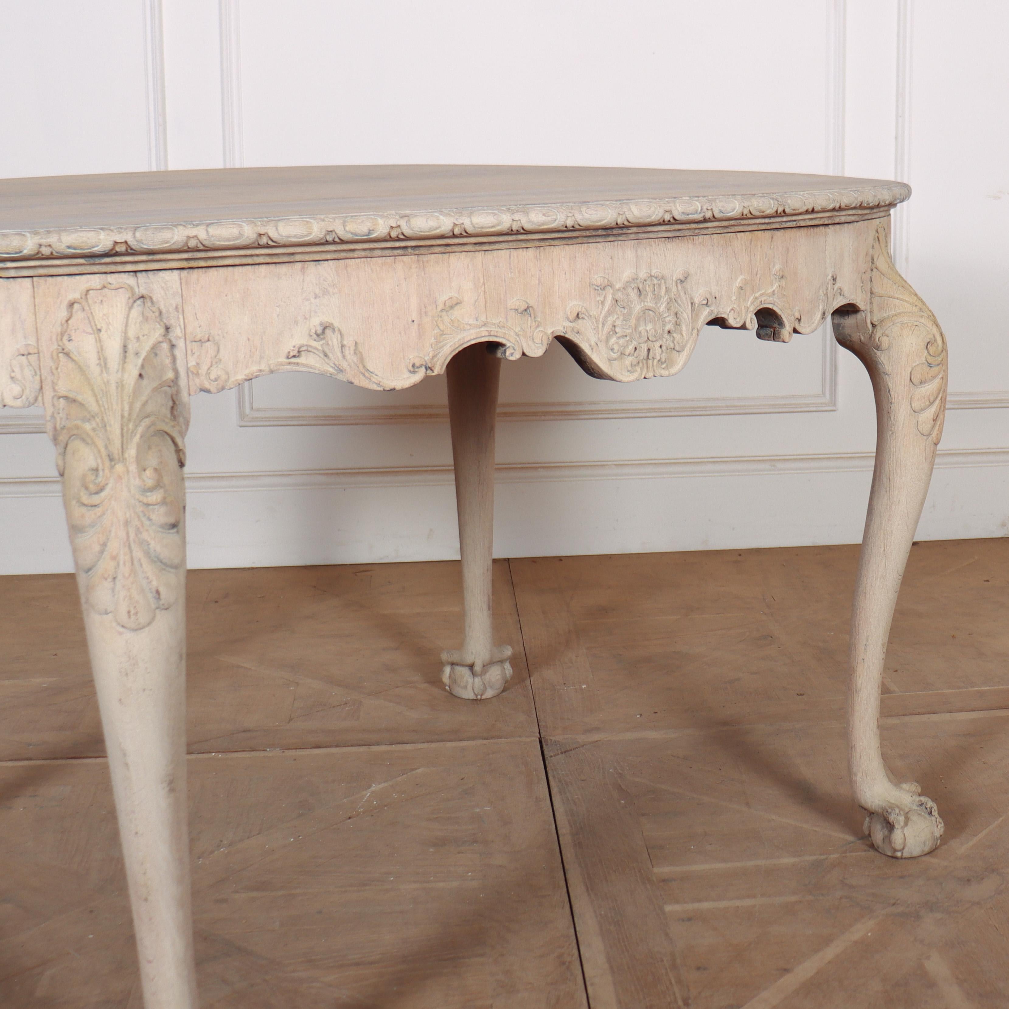 English Bleached Oak Centre Table In Good Condition For Sale In Leamington Spa, Warwickshire