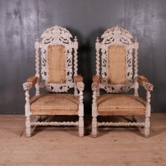 English Bleached Oak Chairs