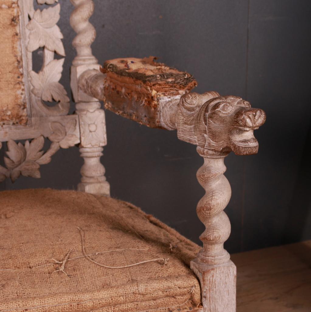 Victorian English Bleached Oak Chairs For Sale