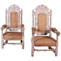 English Bleached Oak Chairs