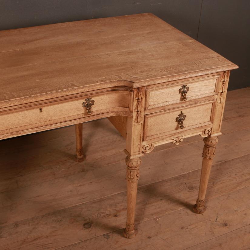 English Bleached Oak Desk 1
