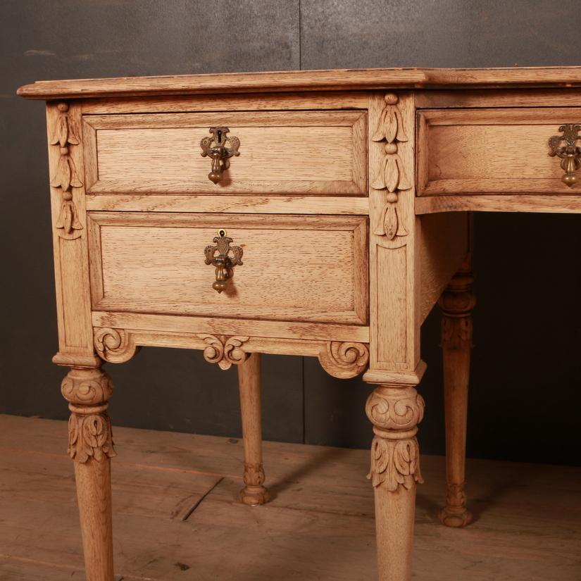 English Bleached Oak Desk 2