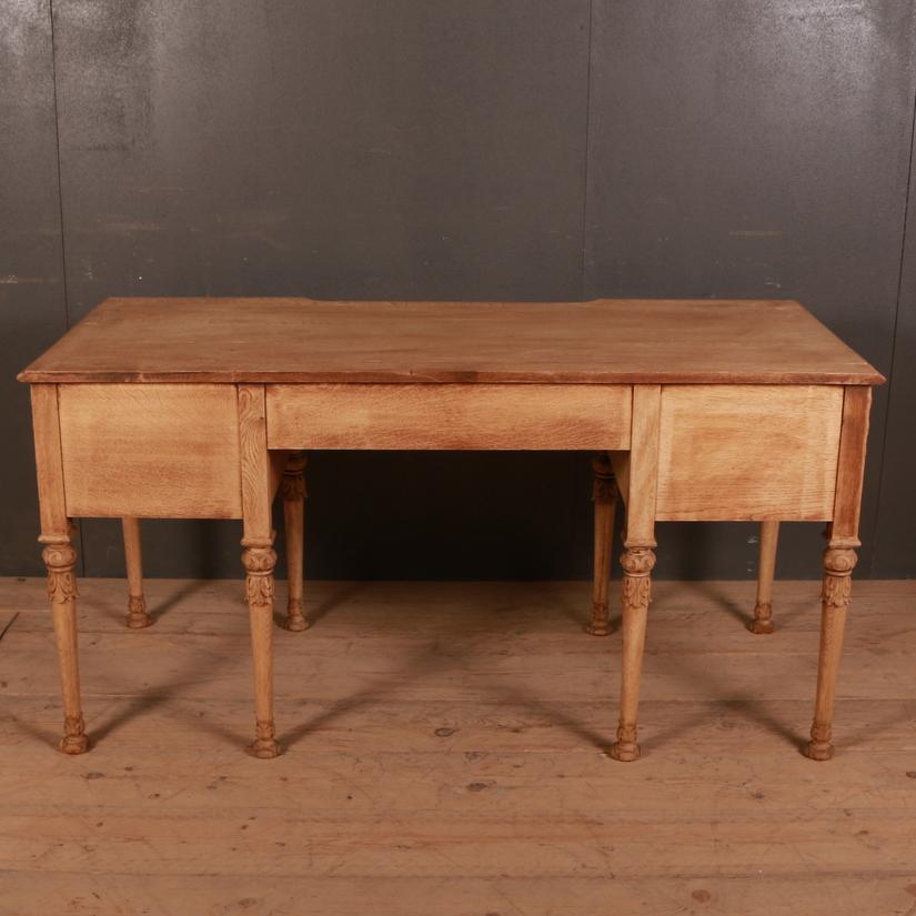 English Bleached Oak Desk 4