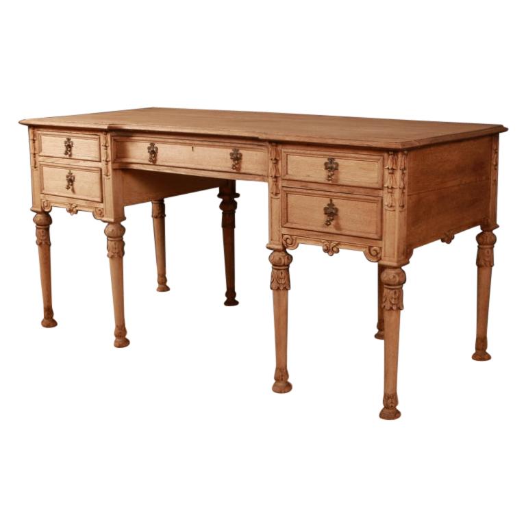 English Bleached Oak Desk