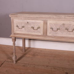 English Bleached Oak Dresser Base