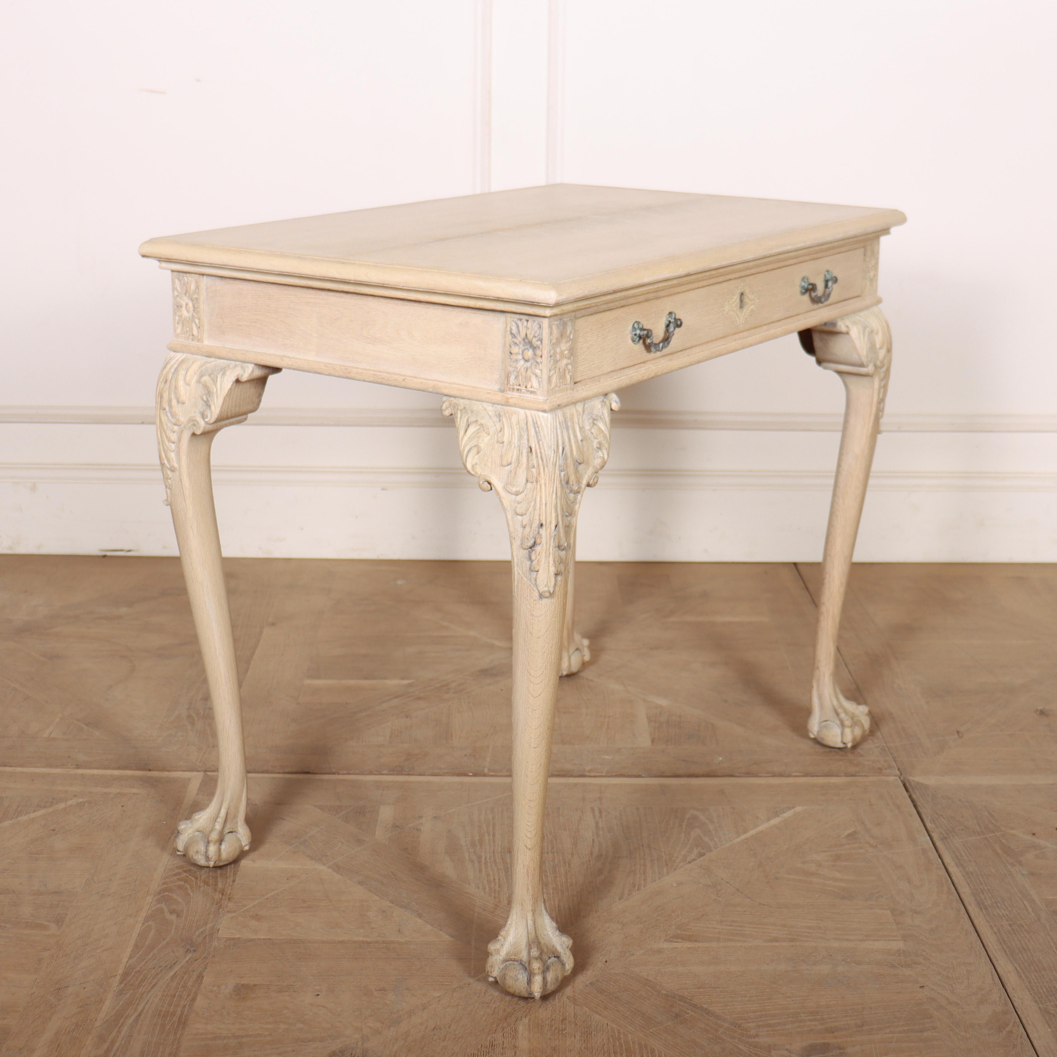 English Bleached Oak Lamp Table In Good Condition For Sale In Leamington Spa, Warwickshire