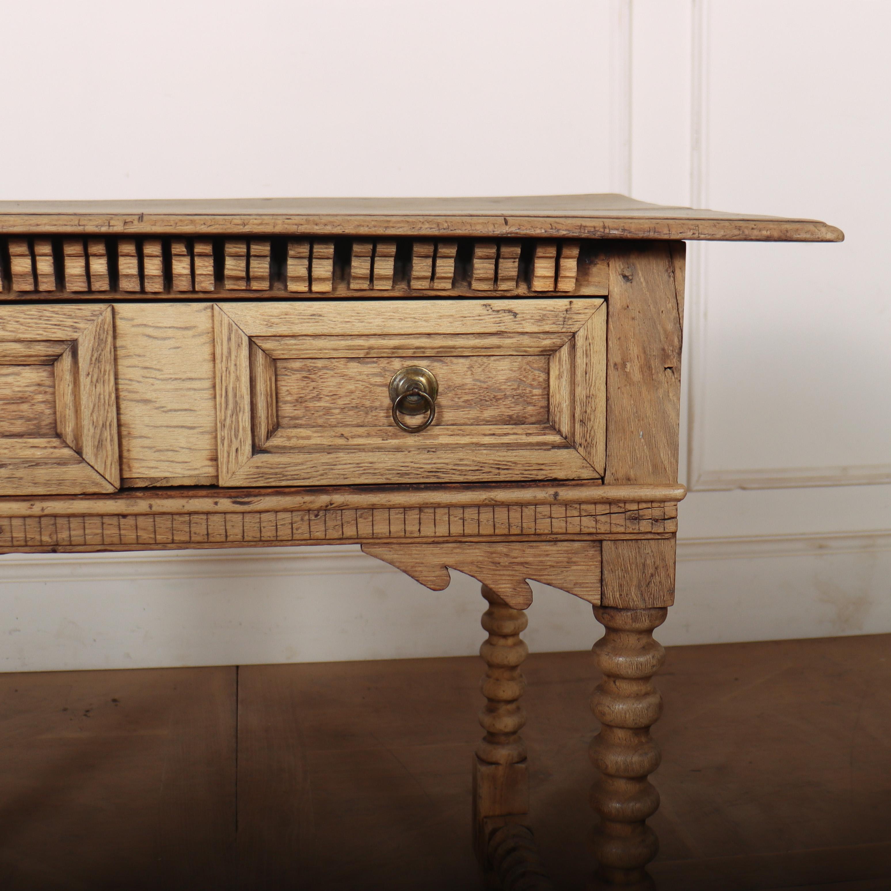English Bleached Oak Lamp Table In Good Condition For Sale In Leamington Spa, Warwickshire