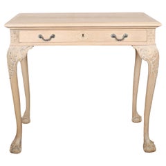 English Bleached Oak Lamp Table