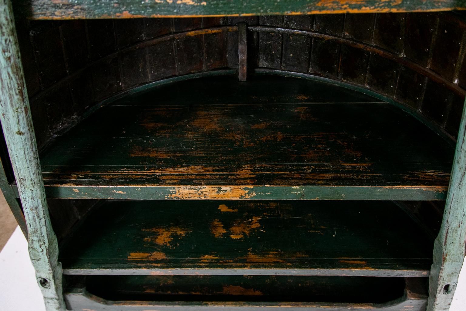 Hand-Painted English Boat Shelf For Sale