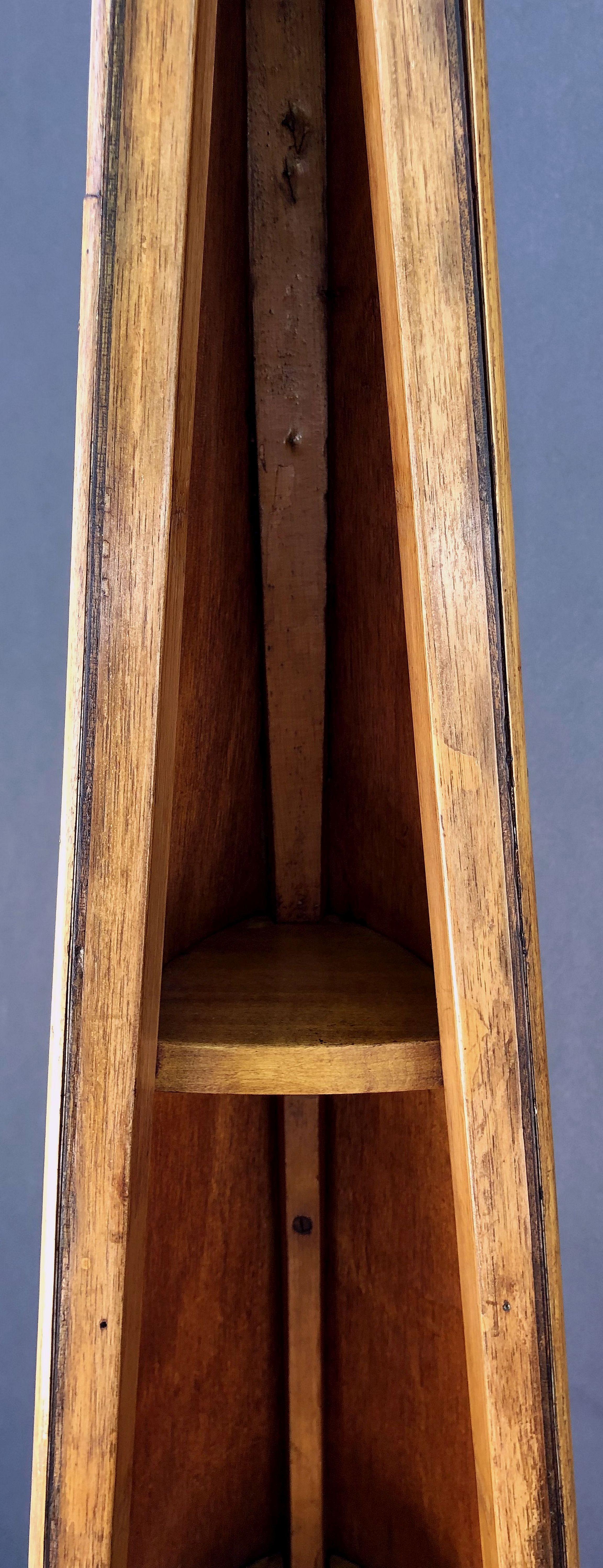 English Boat Shelf or Book Case of Mahogany in the Form of a Row Boat 10