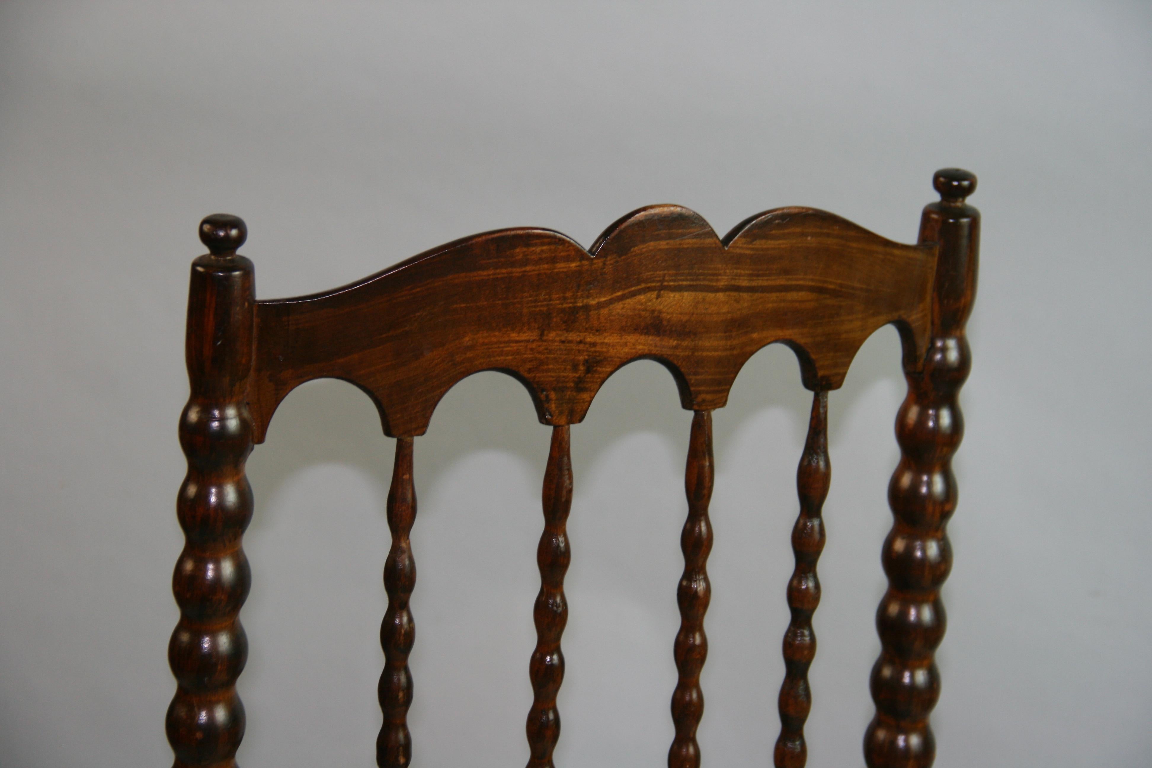 English Bobbin Chair Circa 1920 6