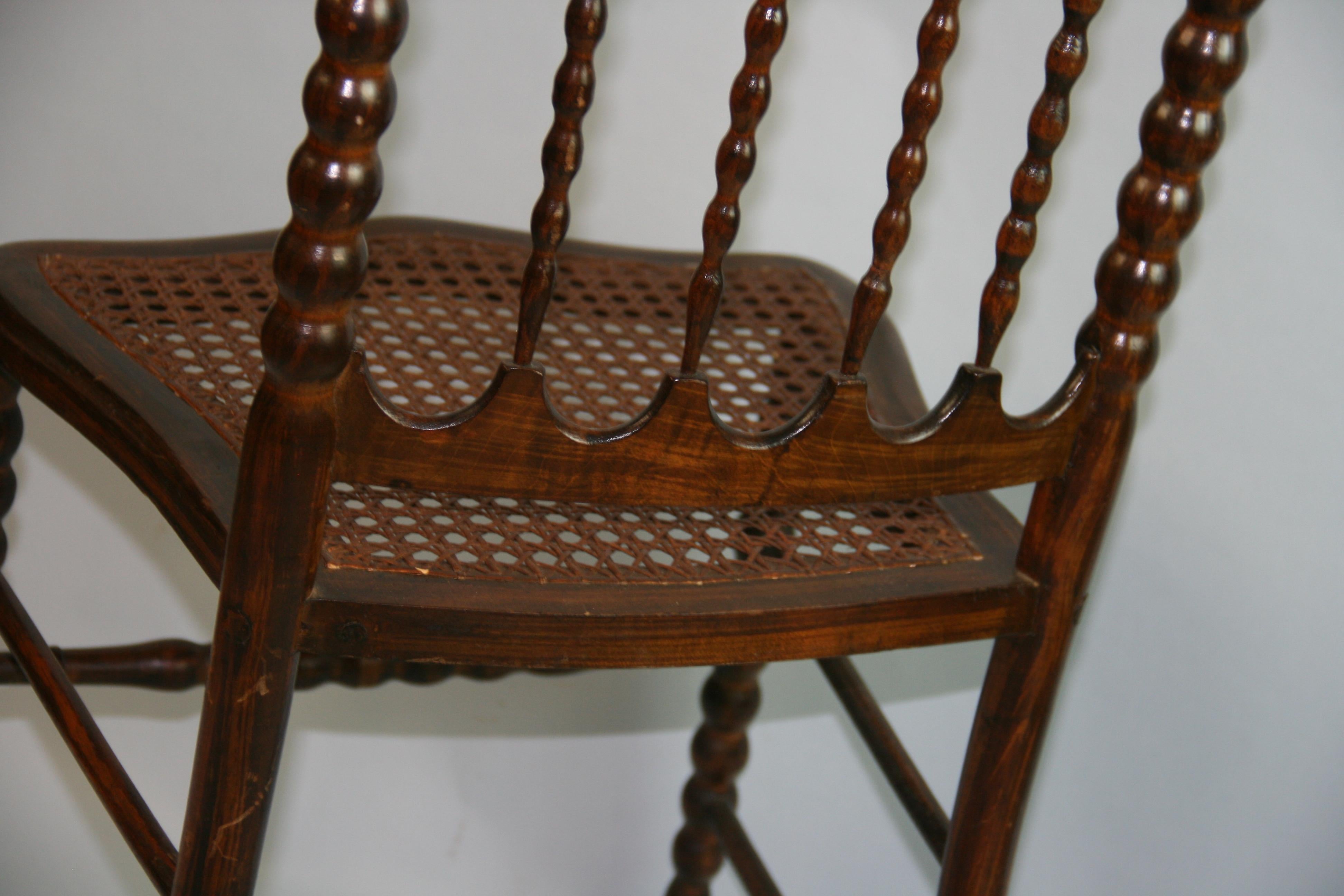 English Bobbin Chair Circa 1920 7