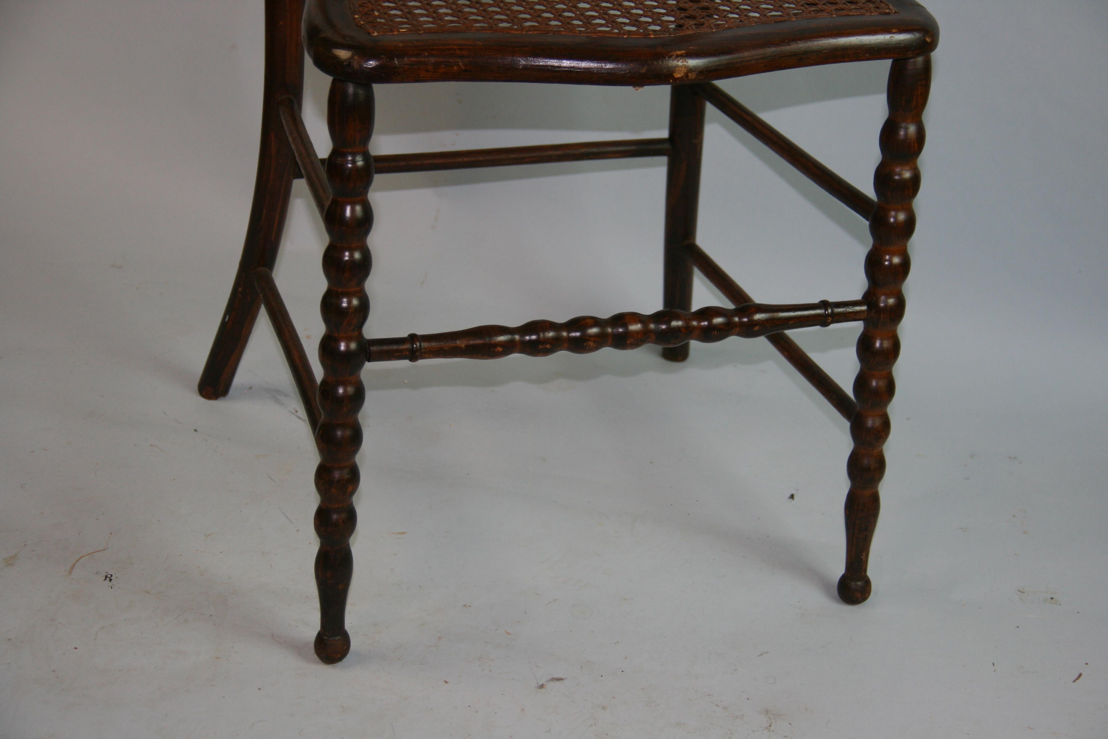 English Bobbin Chair Circa 1920 In Good Condition In Douglas Manor, NY