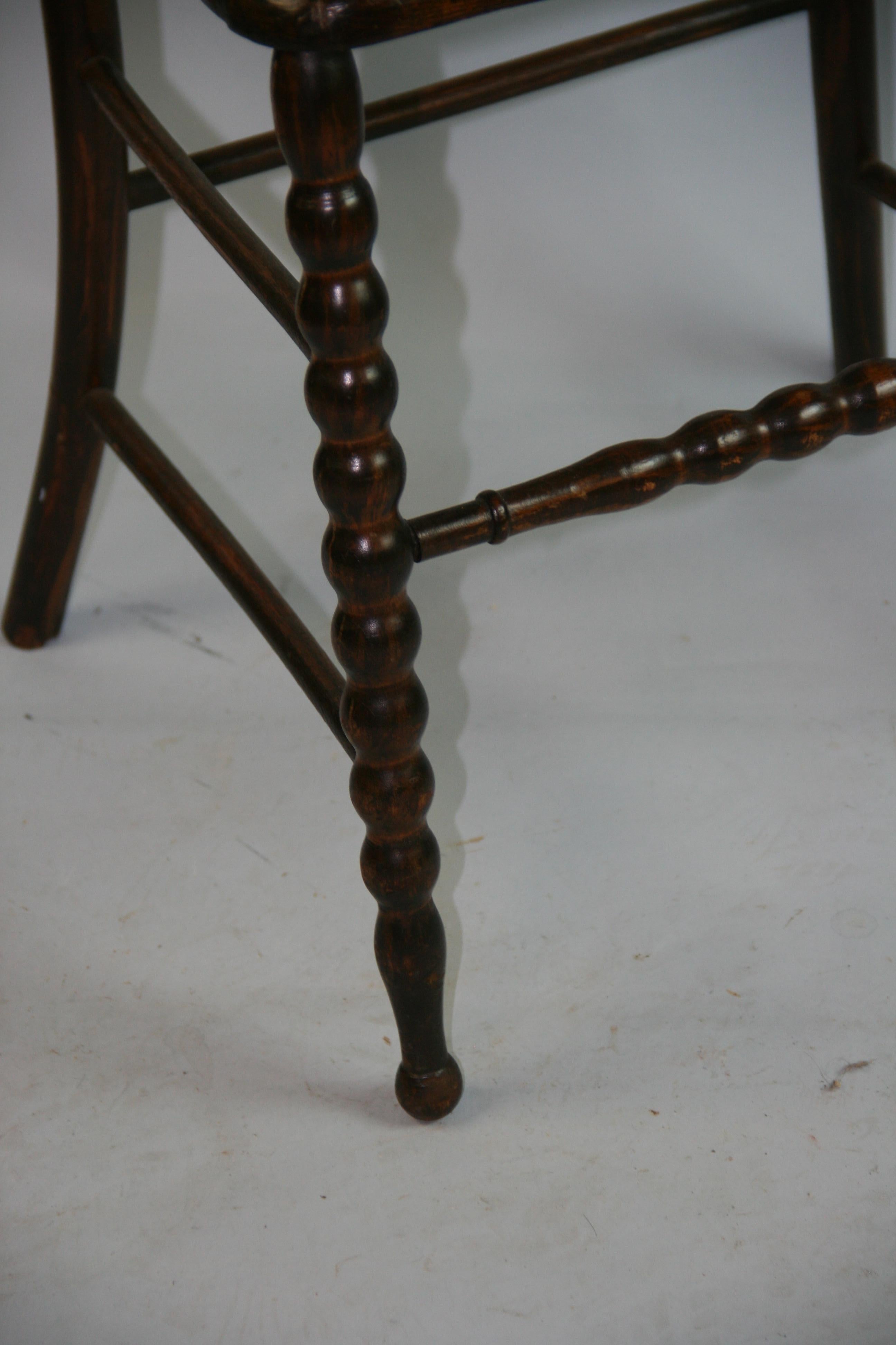 Early 20th Century English Bobbin Chair Circa 1920