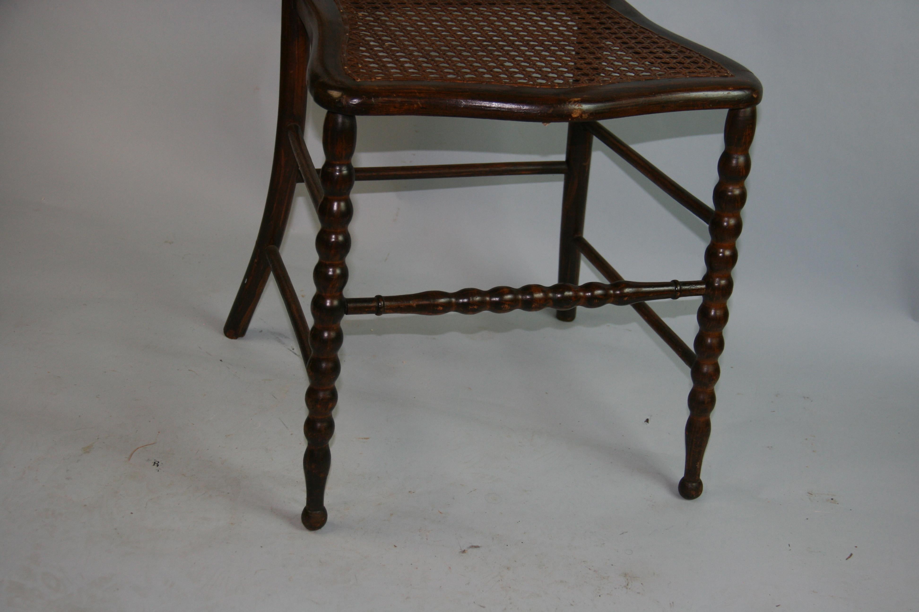 Wicker English Bobbin Chair Circa 1920