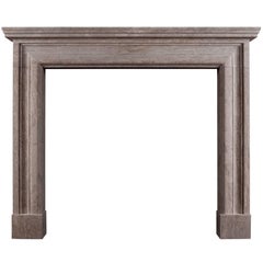 English Bolection Fireplace in Travertine Stone