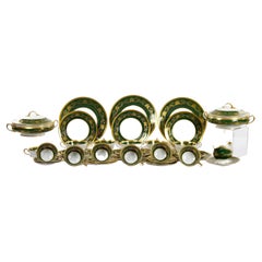 English Bone China Part Dinner Set Imperial Laurel Green