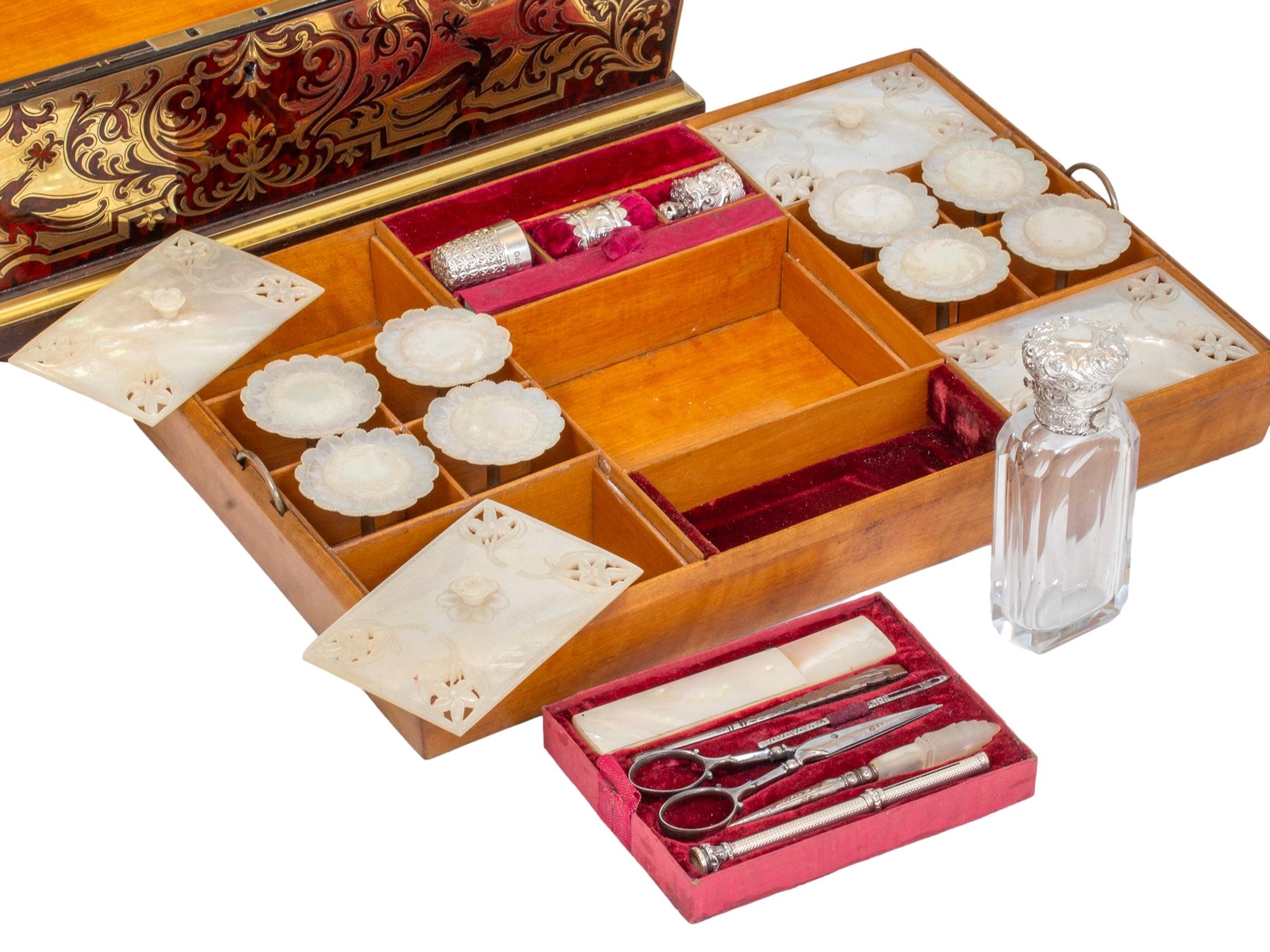 Boîte à couture en boulle anglaise de Friedrich Ludwig Hausburg en vente 11