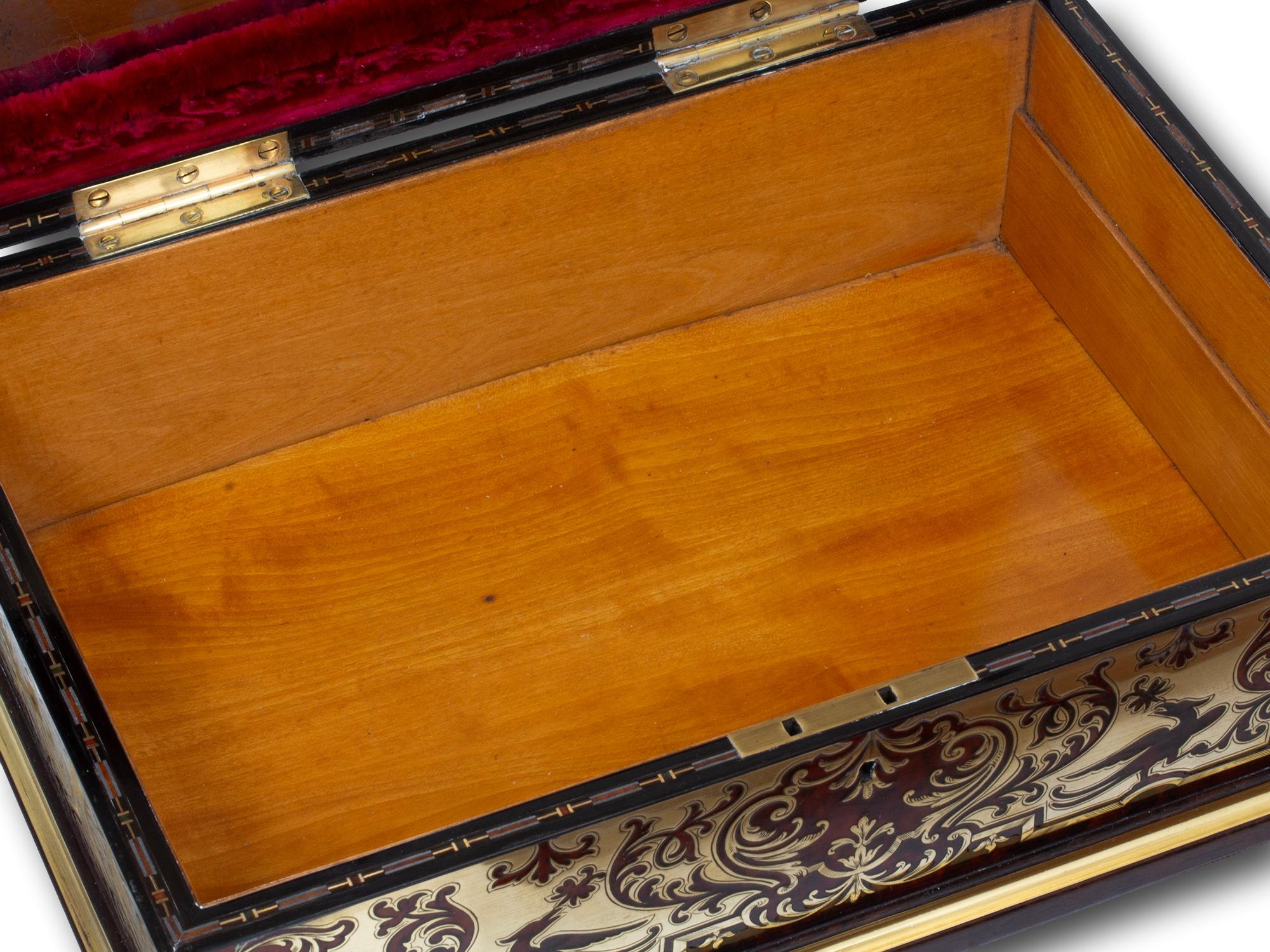 Boîte à couture en boulle anglaise de Friedrich Ludwig Hausburg en vente 12