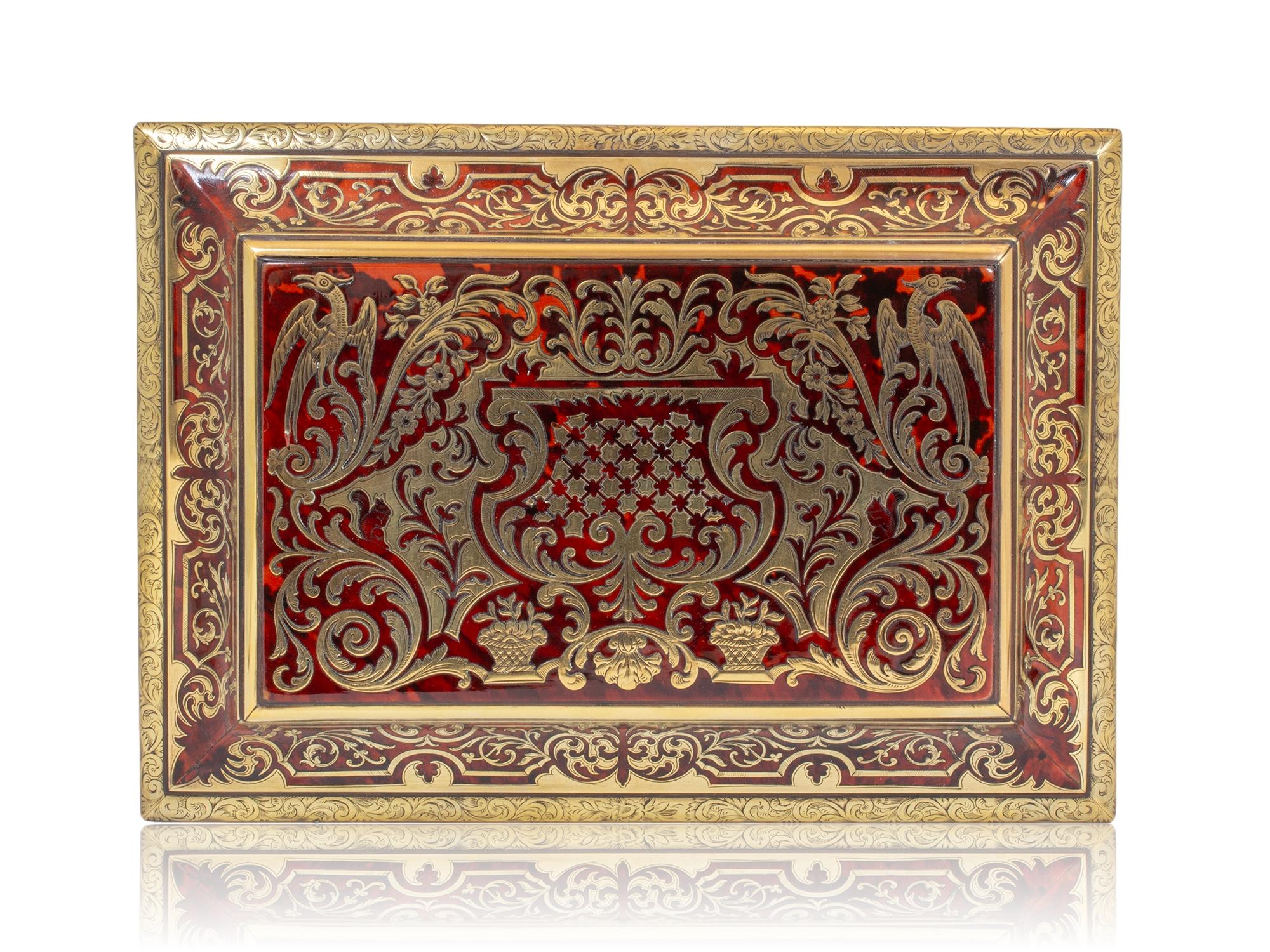 Boîte à couture en boulle anglaise de Friedrich Ludwig Hausburg en vente 1