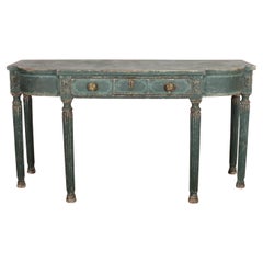 English Bow-end Console Table