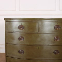 English Bow Front Chest of Drawers