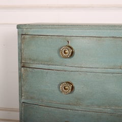 English Bow Front Chest of Drawers