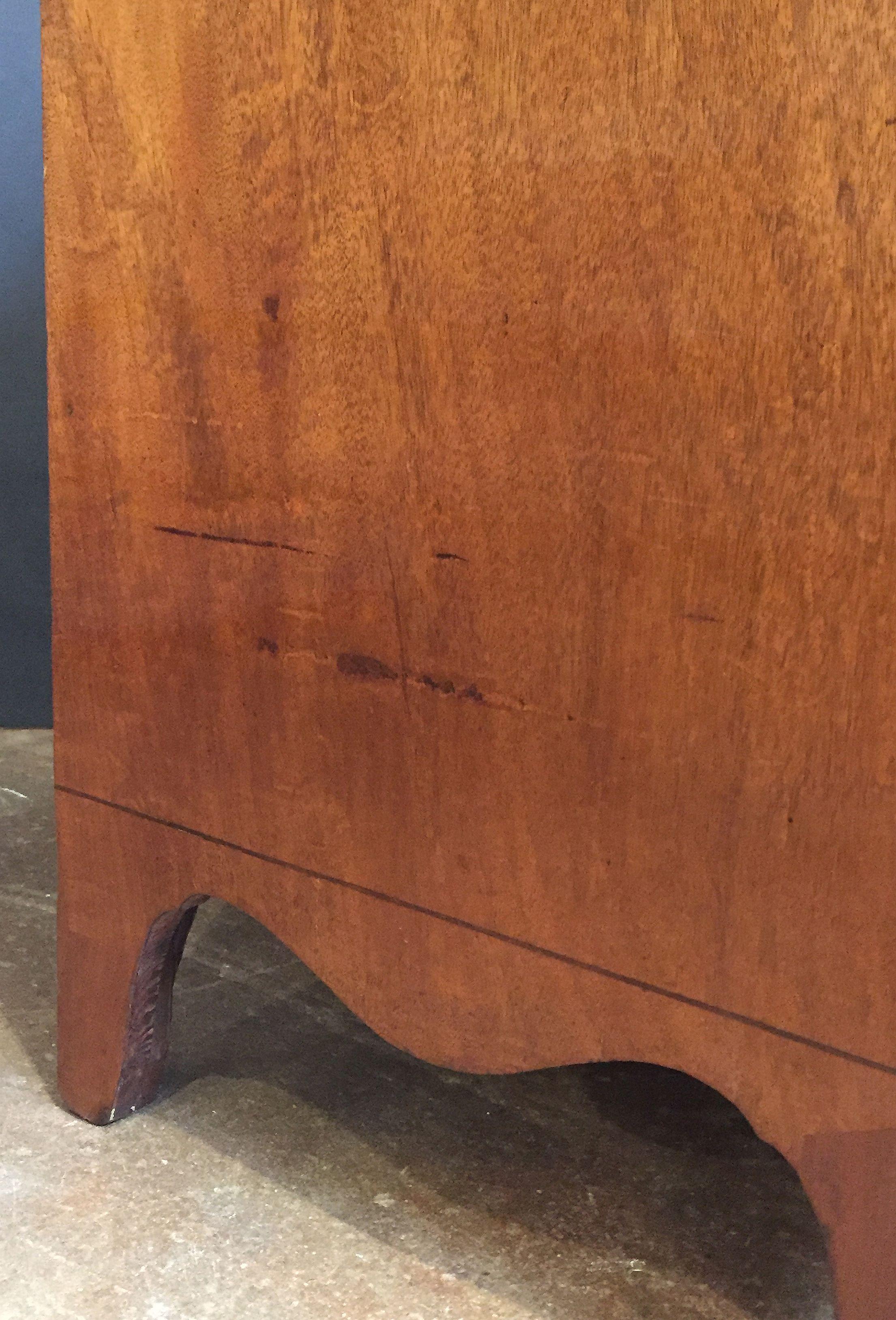 English Bow Front Chest of Mahogany 6