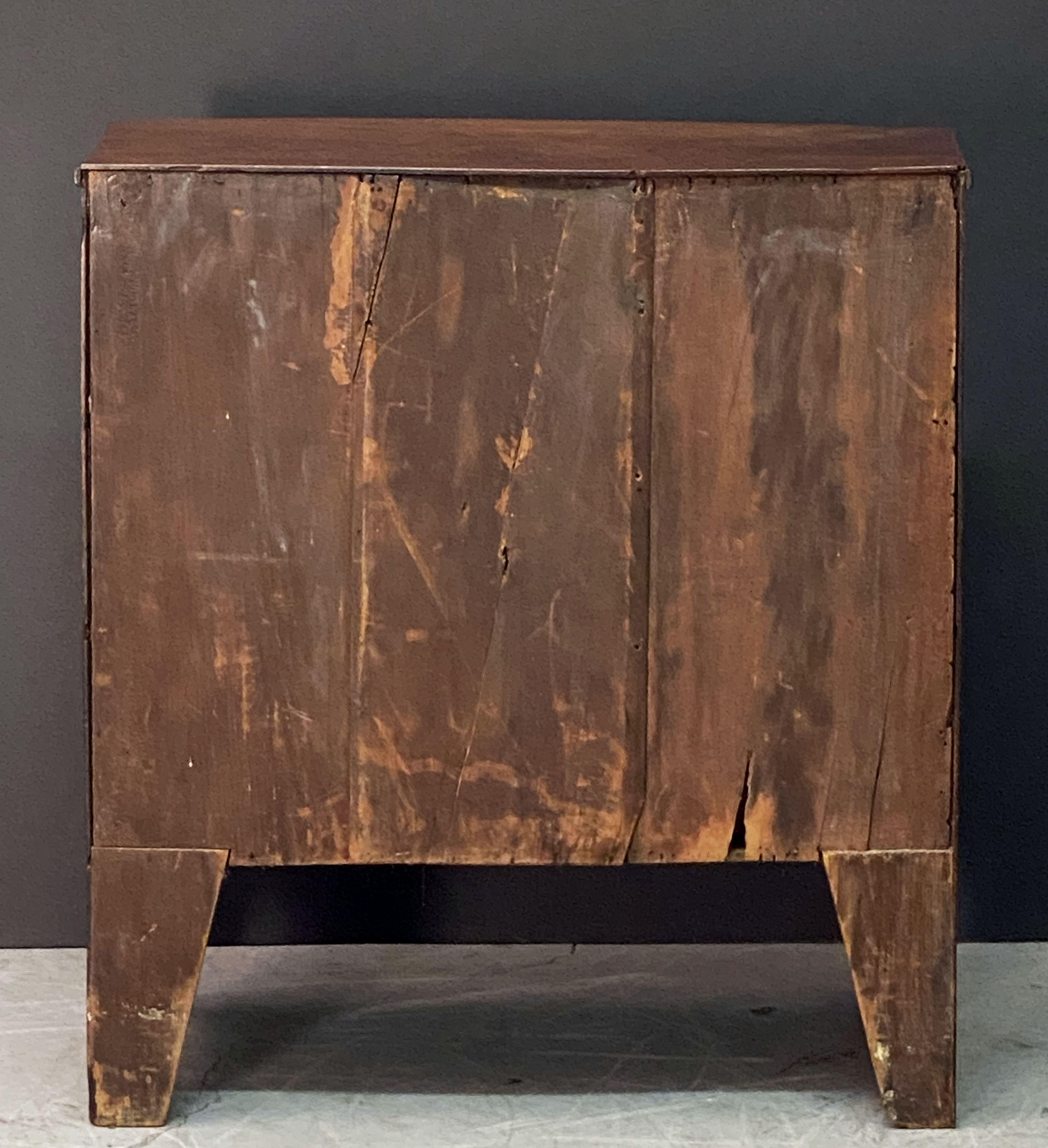 English Bow Front Small Chest of Mahogany 13