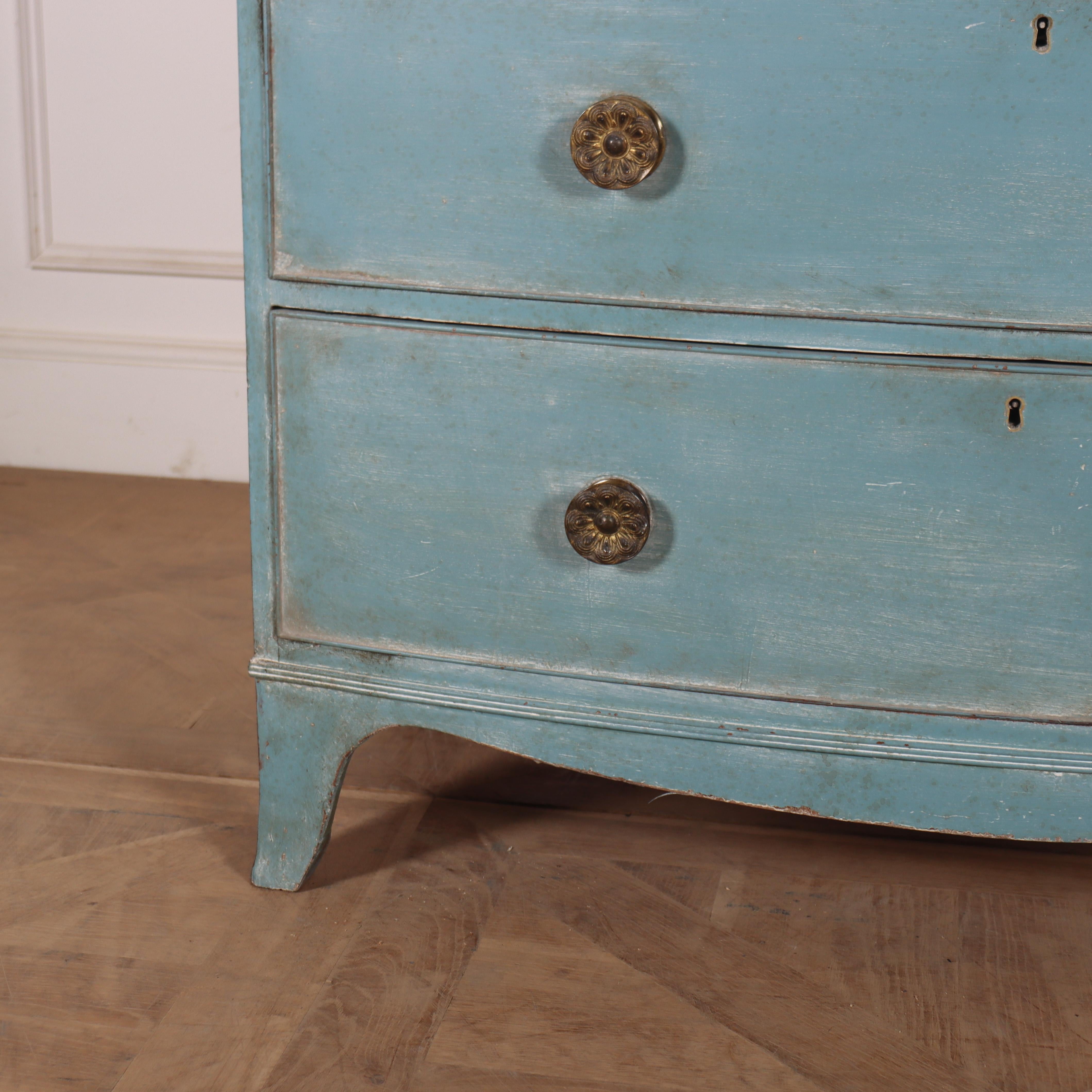 William IV English Bowfront Chest of Drawers For Sale