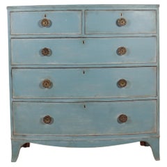 Used English Bowfront Chest of Drawers