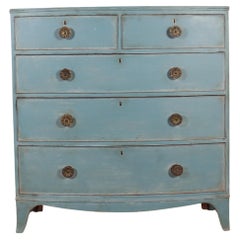 Antique English Bowfront Chest of Drawers