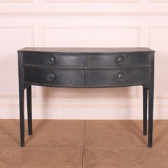 English Bowfront Lamp Table