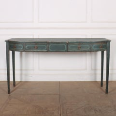 English Bowfronted Console Table
