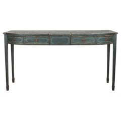 English Bowfronted Console Table