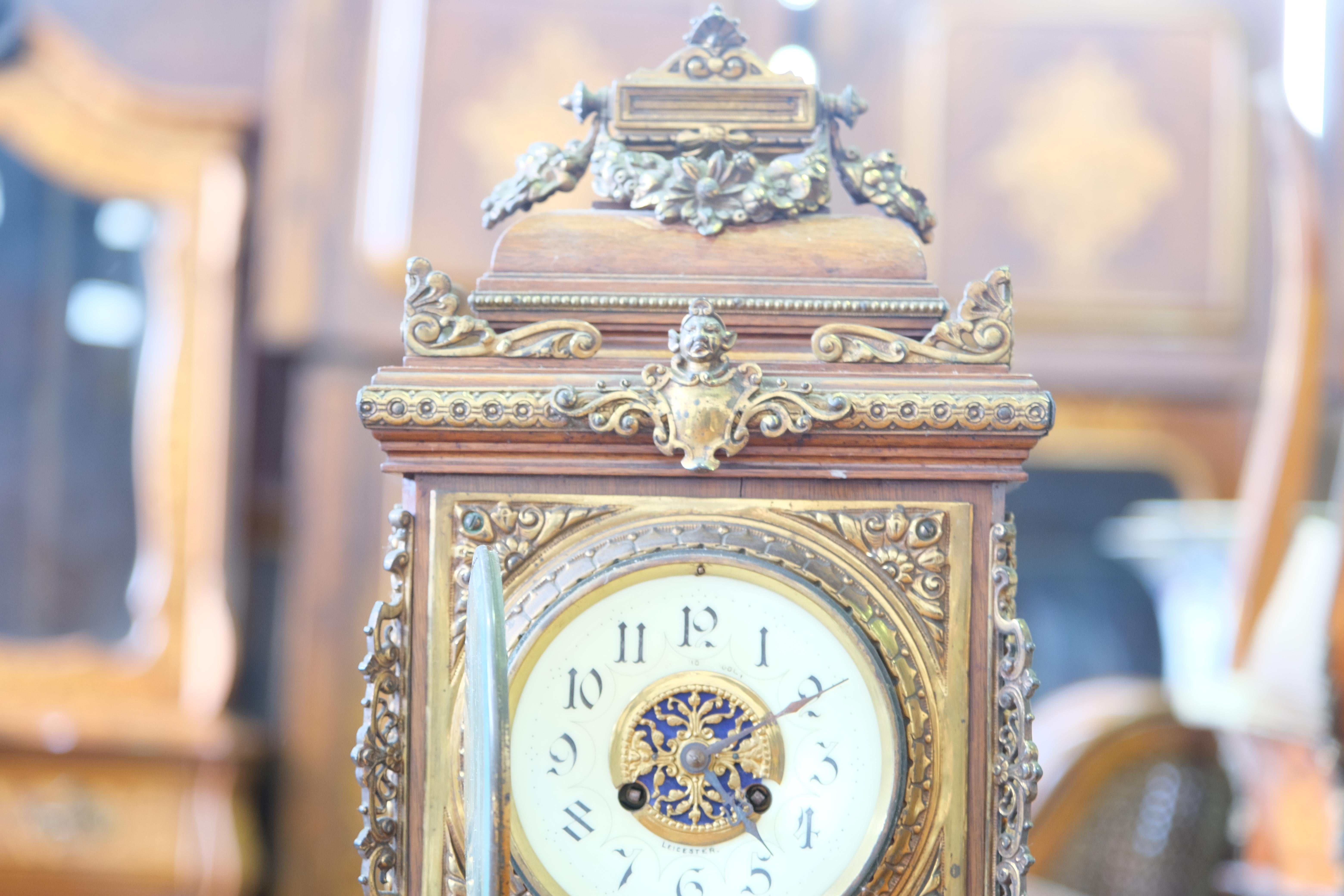 Horloge de support anglaise, XIXe siècle en vente 2