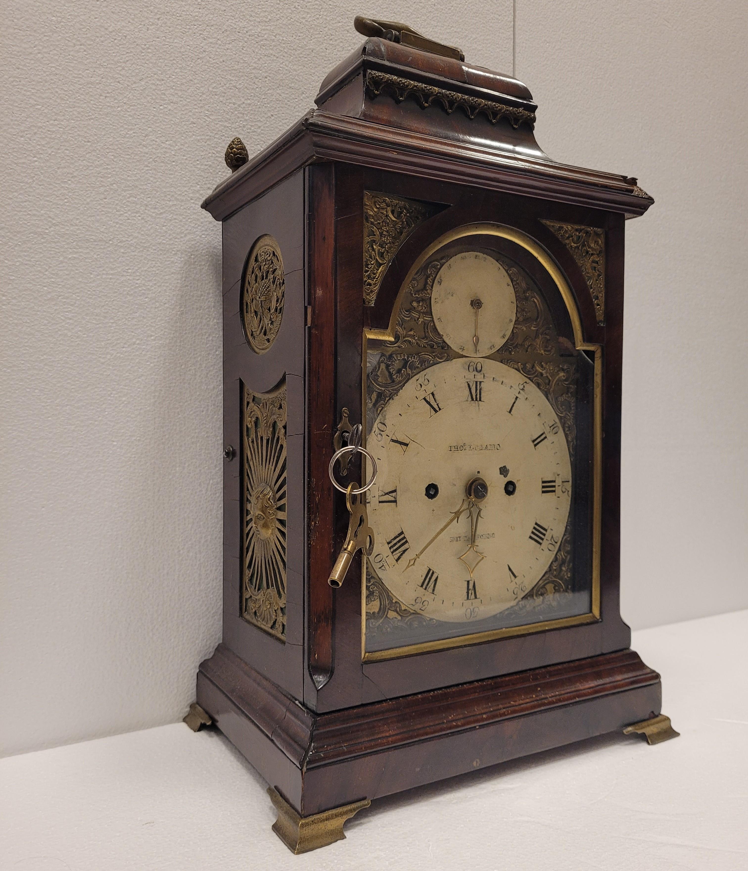 English Bracket Clock, Georgian III 13