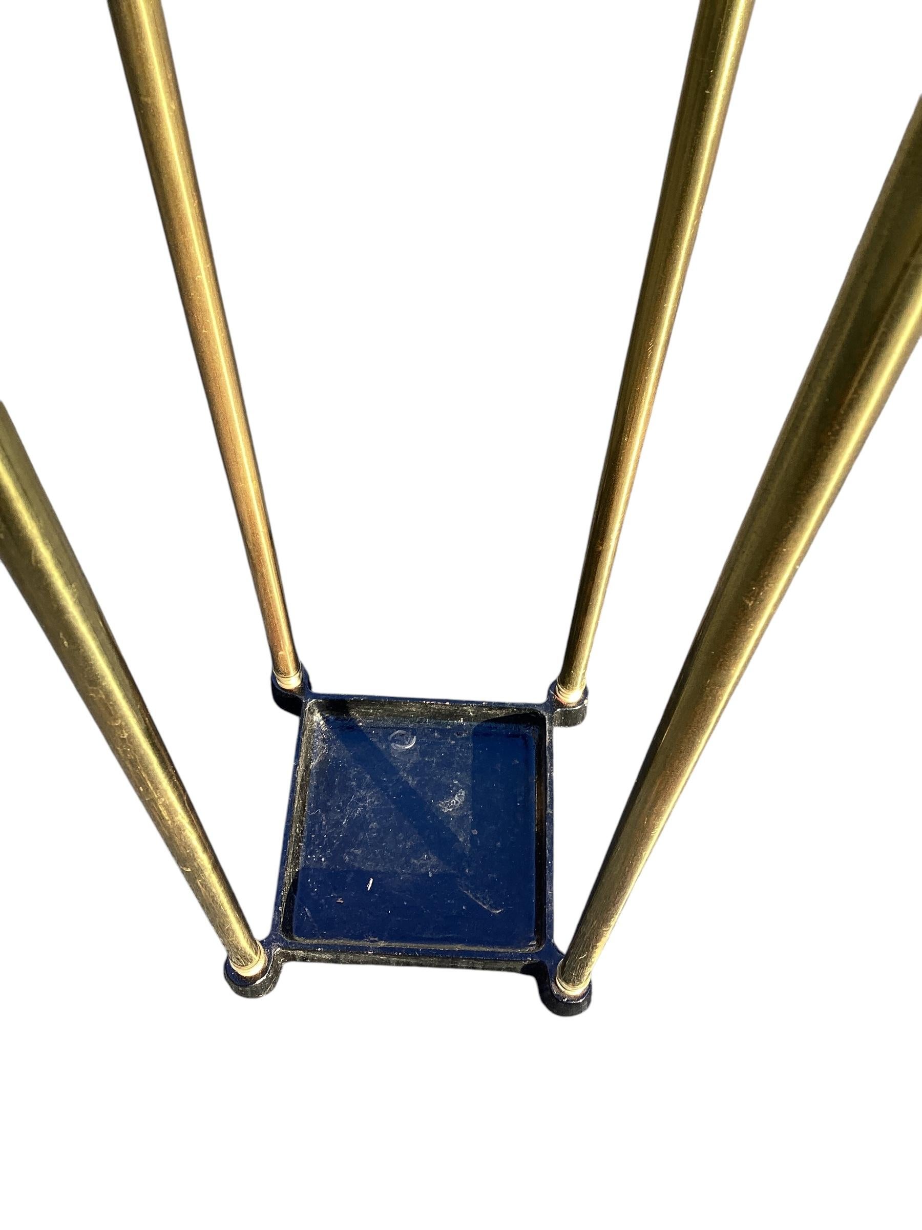 English Brass and Cast Iron Umbrella Stand For Sale 1