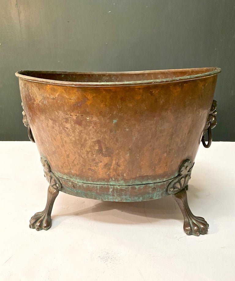 English Brass and Copper Coal Bin at 1stDibs coal bin for sale, coal