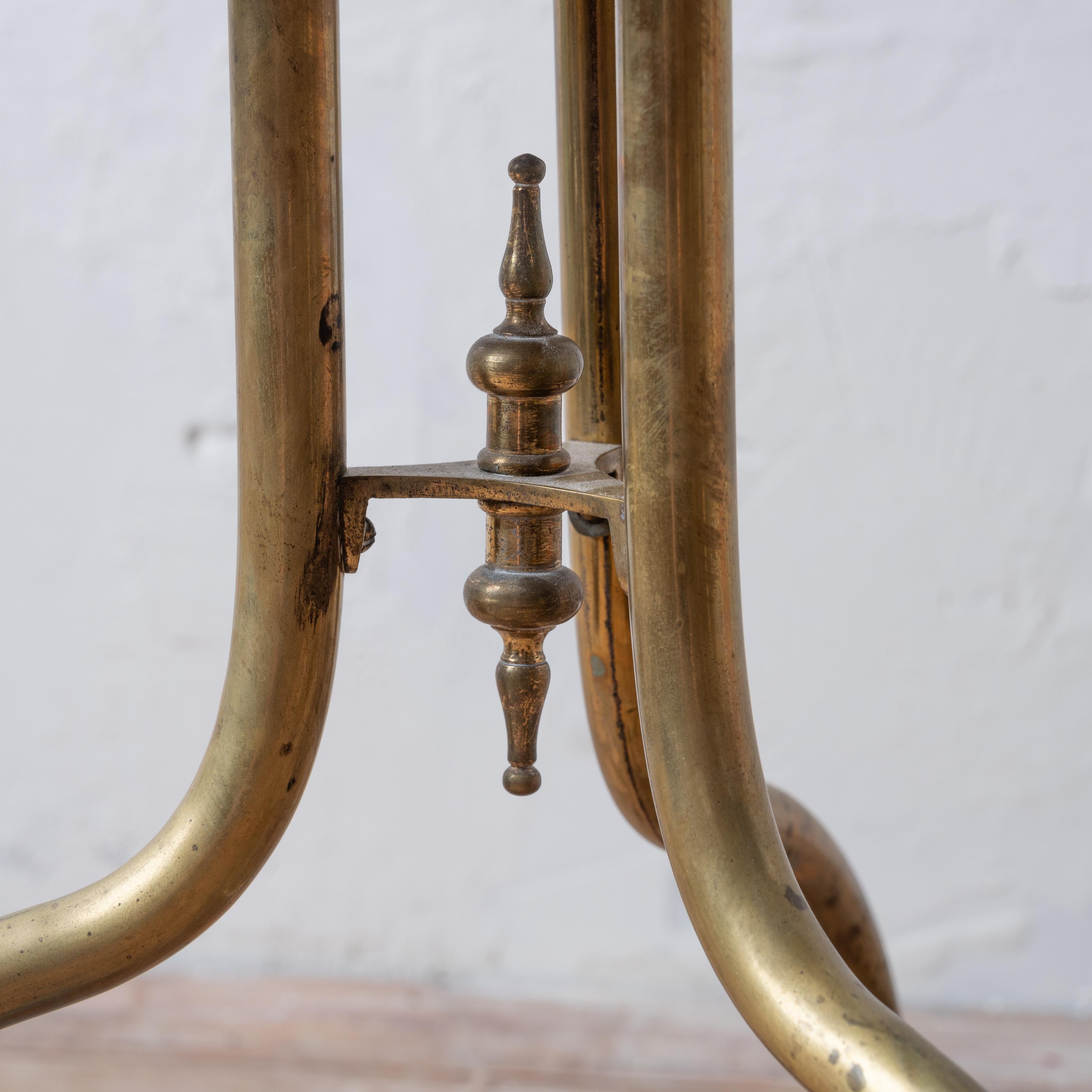 Leggio inglese in ottone e Oak, XIX secolo in vendita 5