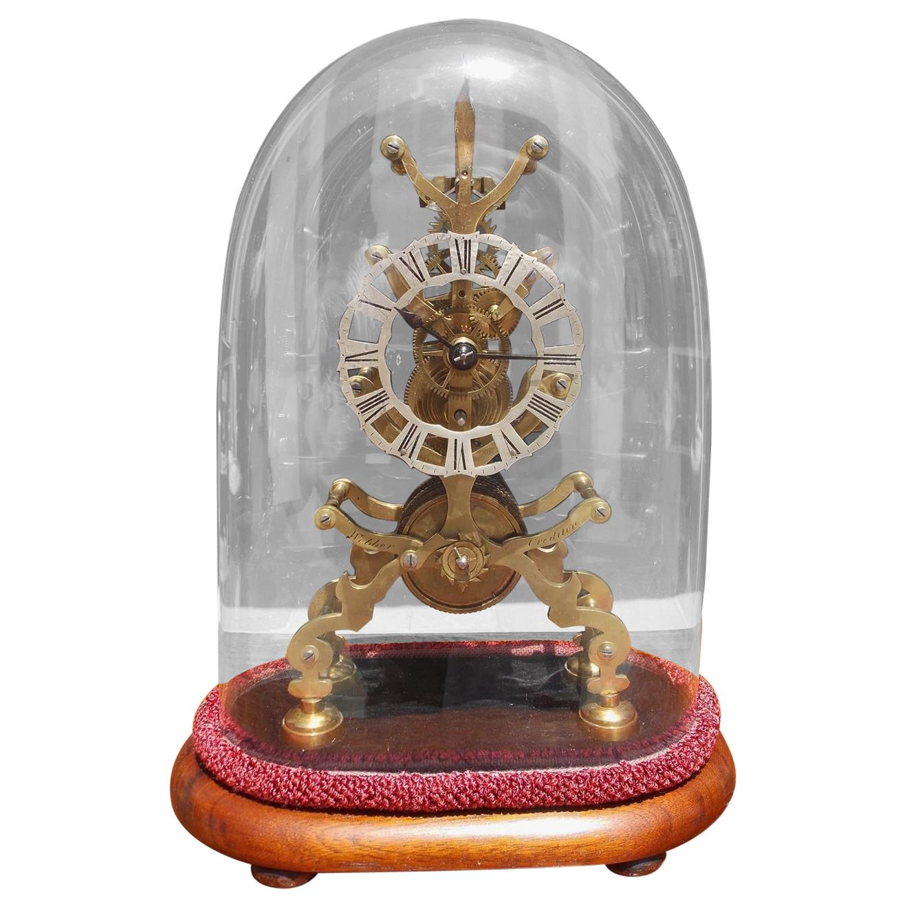 BRASS & GLASS 4 TIME ZONE CLOCK Details about   Remembrance Mantel or Desk 