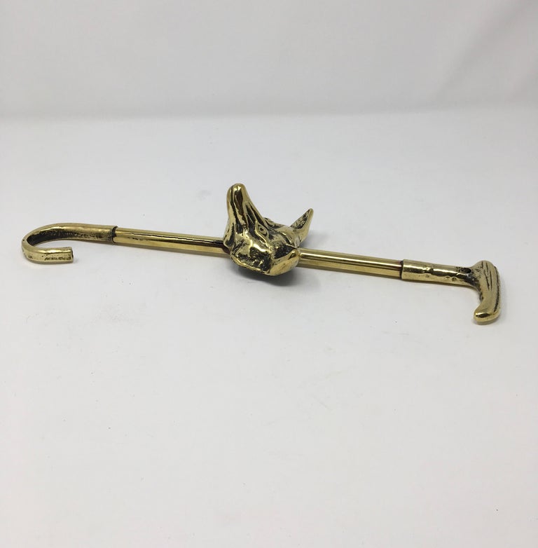 English Brass Boot Pull Hook with Fox at 1stDibs hook boot sale