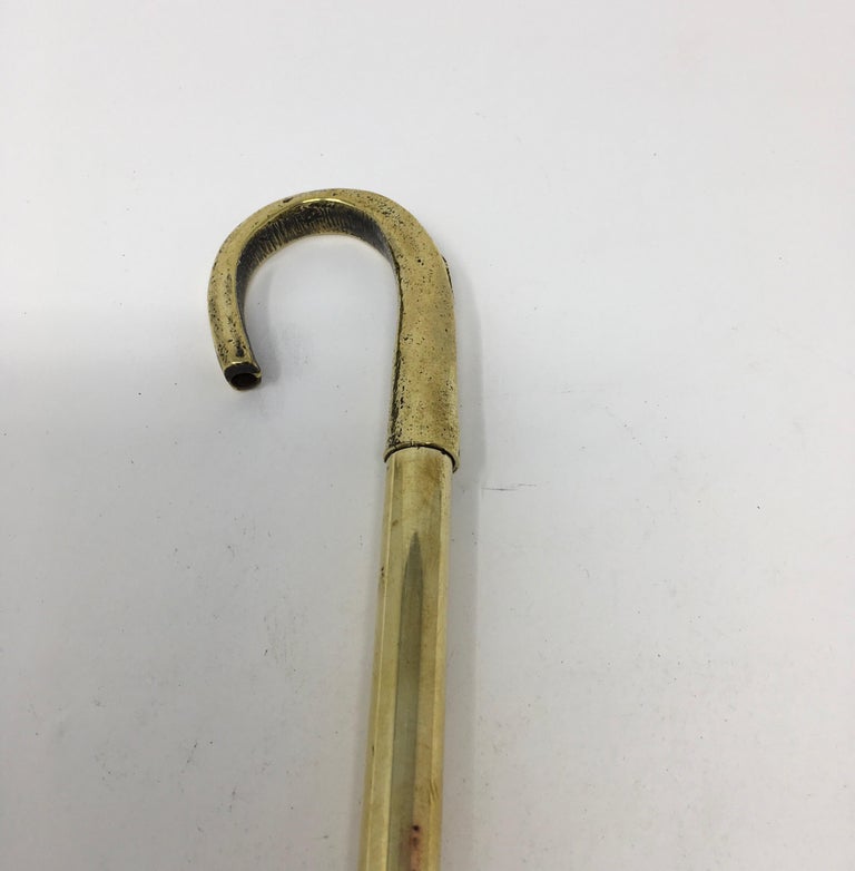 English Brass Boot Pull Hook with Horseshoe For Sale at 1stDibs