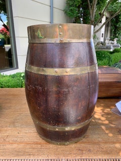 English Brass Bound Barrel, circa 1880