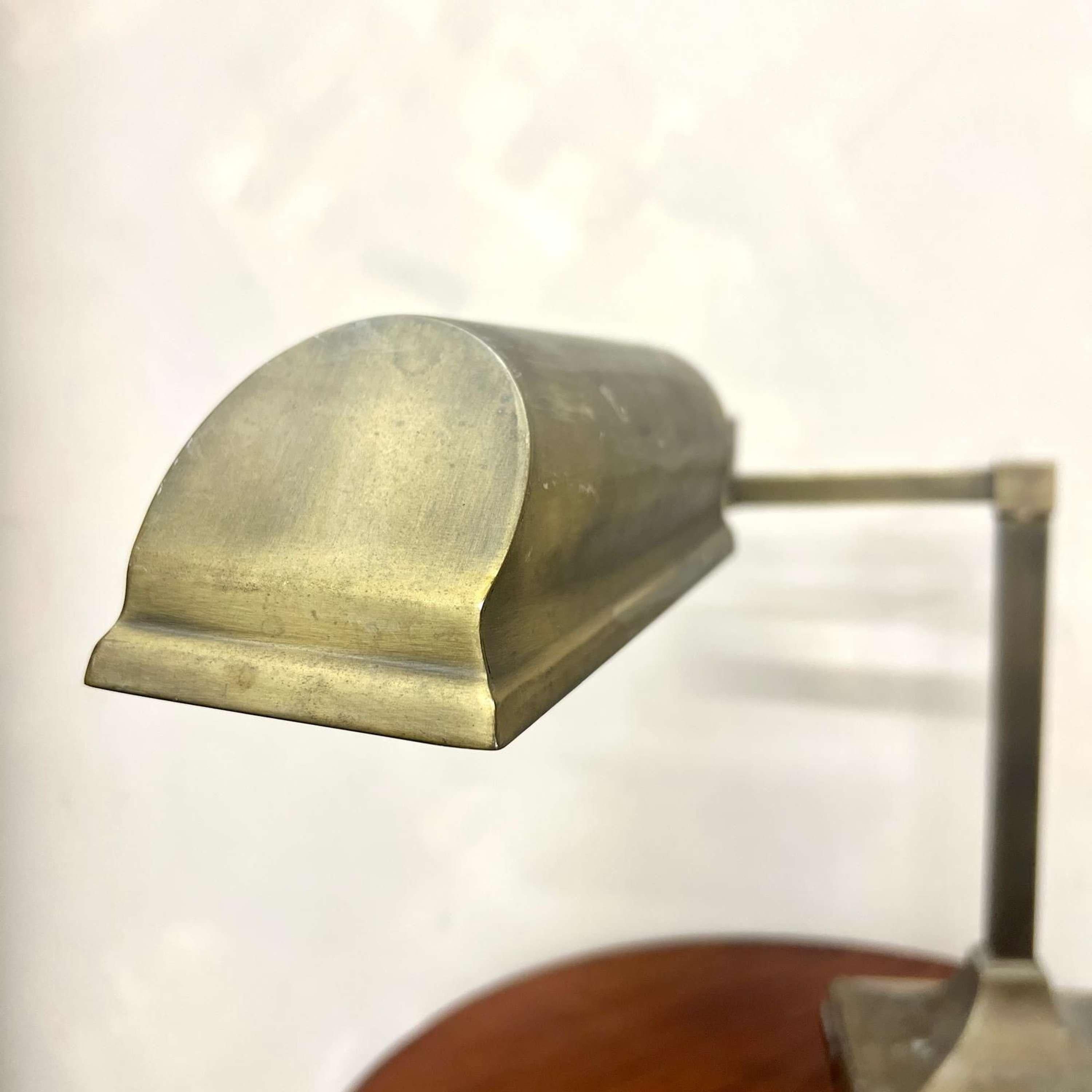 English Brass Desk Lamp 1