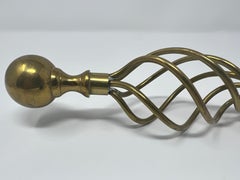 English Brass Desk Set Letter Opener and Magnifying Glass