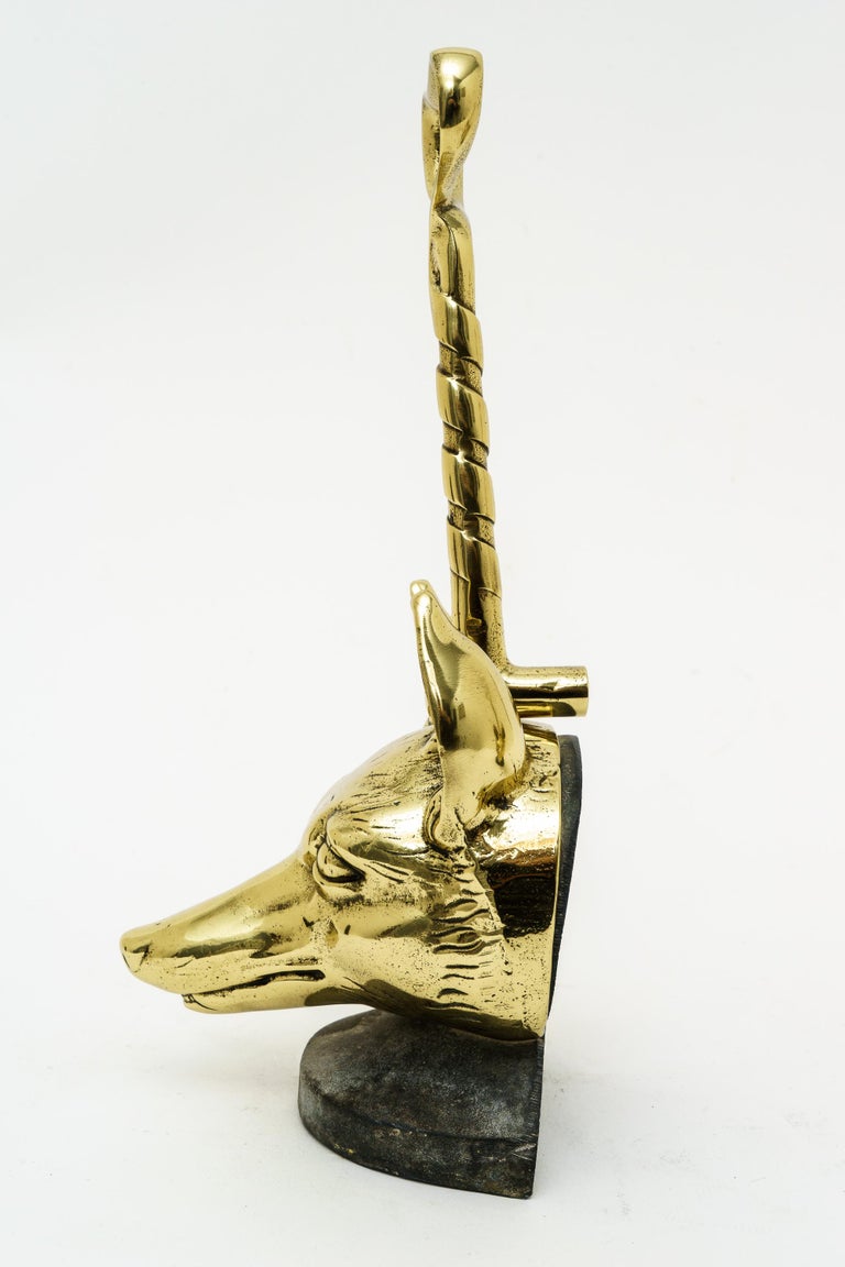 English Brass Doorstop at 1stdibs