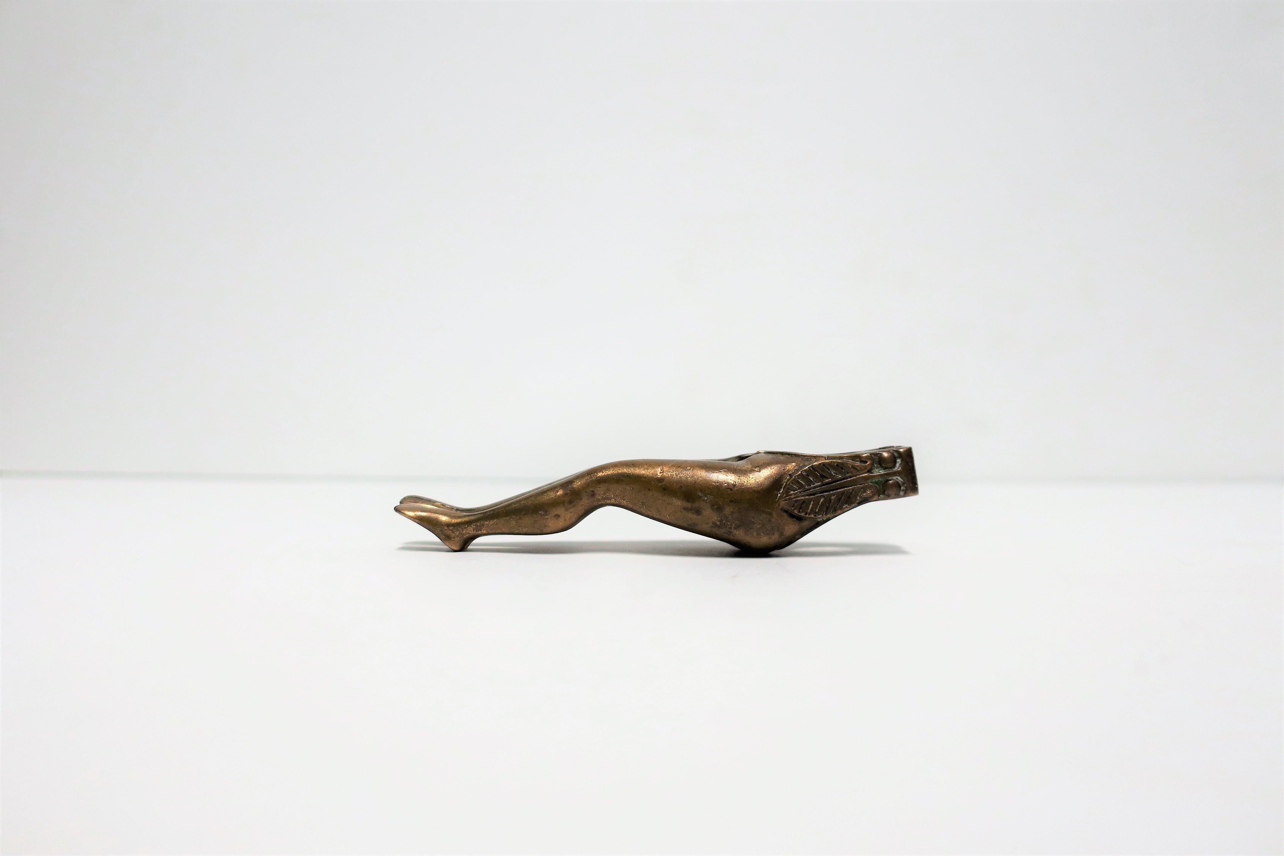 English Brass Figurative Nutcracker In Good Condition In New York, NY